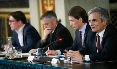 Am 18. Dezember 2013 sprach Bundeskanzler Werner Faymann (r.) beim EU-Hauptausschuss im Parlament.