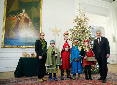 Am 7. J&auml;nner 2014 empfing Bundeskanzler Werner Faymann Sternsinger im Bundeskanzleramt.