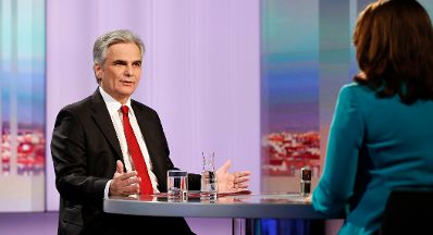 Am 21. Dezember 2014 stellte sich Bundeskanzler Werner Faymann den Fragen bei der ORF-Pressestunde.