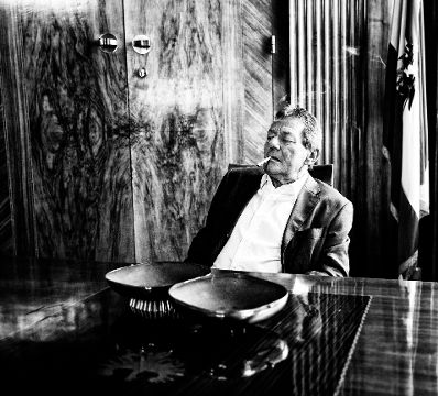 Am 10. April 2015 empfing Bundeskanzler Werner Faymann den Musiker Wolfgang Ambros (im Bild) im Bundeskanzleramt.