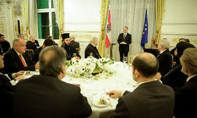 Am 1. Dezember 2015 fand im Bundeskanzleramt das vorweihnachtliche Abendessen im Rahmen des interreligi&ouml;sen Dialoges statt.