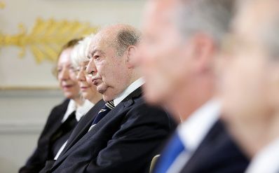 Am 8. Mai 2016 fand im Bundeskanzleramt ein Festakt zum Gedenken an die Befreiung vom Nationalsozialismus und an die Beendigung des Zweiten Weltkrieges in Europa statt. Im Bild Rudolf Gelbard.