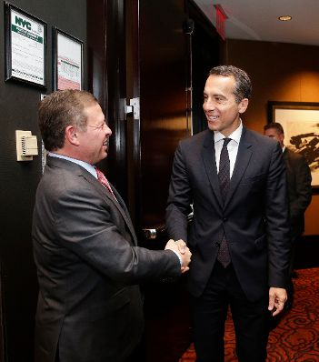 Am 19. September 2016 nahm Bundeskanzler Christian Kern (r.) am Gipfeltreffen der Vereinten Nationen zu Flucht und Migration in New York teil. Im Bild mit den jordanischen K&ouml;nig Abdullah II Ibn Al-Hussein (l.).