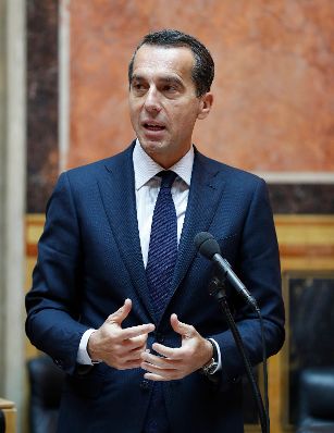 Am 6. Oktober 2016 sprach Bundeskanzler Christian Kern (im Bild) bei der Aktuellen Stunde im Bundesrat im Parlament.