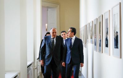 Am 14. Oktober 2016 empfing Bundeskanzler Christian Kern (r.) den &auml;gyptischen Au&szlig;enminister Sameh Hassan Shoukry (l.) zu einem Arbeitsgespr&auml;ch im Bundeskanzleramt.