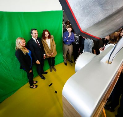 Am 18. Oktober 2016 besuchte Bundeskanzler Christian Kern das Bundesland Burgenland. Im Bild in der Fachhochschule Eisenstadt.