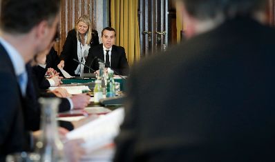 Am 13. Dezember 2016 sprach Bundeskanzler Christian Kern (im Bild) beim EU-Hauptausschuss im Parlament.