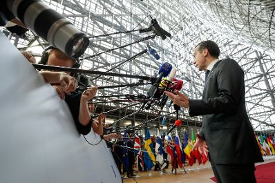 Am 22. Juni 2017 begann in Br&uuml;ssel der zweit&auml;gige Europ&auml;ische Rat der Staats- und Regierungschefs. Im Bild Bundeskanzler Christian Kern beim Pressestatement.