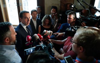 Am 28. Juni 2017 gab Bundeskanzler Christian Kern im Parlament ein Pressestatement nach der Regierungssitzung ab.