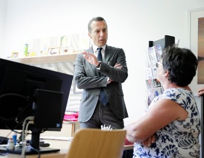 Am 8. August 2017 besuchte Bundeskanzler Christian Kern das AMS in Steyr.