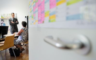 Am 8. August 2017 besuchte Bundeskanzler Christian Kern das AMS in Steyr.