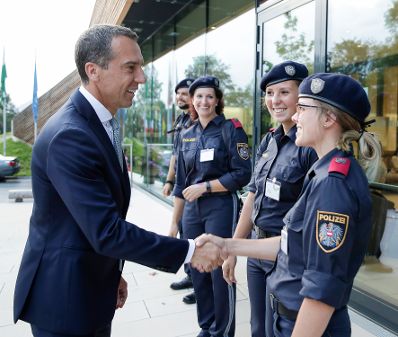Am 28. August 2017 nahm Bundeskanzler Christian Kern (l.) am Europ&auml;ischen Forum Alpbach teil.