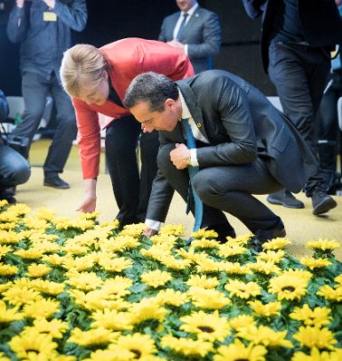Am 29. September 2017 fand das Digitale Gipfeltreffen der Europ&auml;ischen Staats- und Regierungschefs in Tallinn statt. Im Bild Bundeskanzler Christian Kern (r.) mit der deutschen Bundeskanzlerin Angela Merkel (l.).