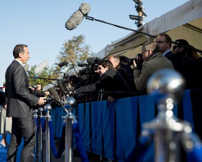 Am 29. September 2017 fand das Digitale Gipfeltreffen der Europ&auml;ischen Staats- und Regierungschefs in Tallinn statt. Im Bild Bundeskanzler Christian Kern beim Pressestatement.