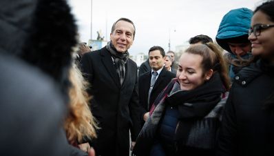 Am 13. November 2017 fand der Gedenktag zur Gr&uuml;ndung der Republik statt. Im Bild Bundeskanzler Christian Kern (m.r.).