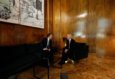 Am 11. J&auml;nner 2019 empfing Bundeskanzler Sebastian Kurz (l.) den schweizer Bundespr&auml;sidenten Ueli Maurer (r.) zu einem Gespr&auml;ch.
