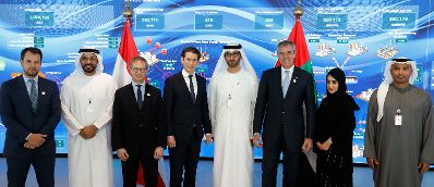 Am 23. M&auml;rz 2019 fand die Arbeitsreise von Bundeskanzler Sebastian Kurz in den Vereinigten Arabischen Emiraten statt. Im Bild mit Sultan al Jaber, CEO ADNOC.