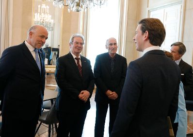 Am 26. M&auml;rz 2019 empfing Bundeskanzler Sebastian Kurz den Yad Vashem Freundeskreis im Bundeskanzleramt.