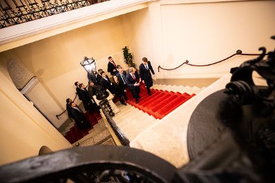Am 29. M&auml;rz 2019 empfing Bundeskanzler Sebastian Kurz (r.) den Premierminister von Armenien, Nikol Pashinyan (l.) zu einem Gespr&auml;ch.