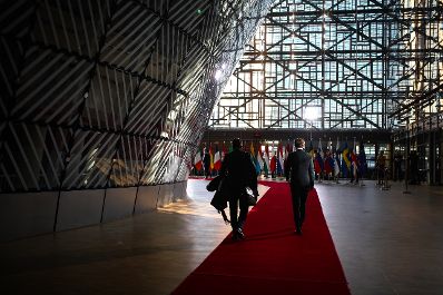 Am 10. April 2019 nahm Bundeskanzler Sebastian Kurz am Brexit-Gipfel in Br&uuml;ssel teil.