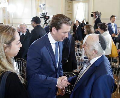 Am 8. Mai 2019 fand im Bundeskanzleramt ein Festakt zum Gedenken an die Befreiung vom Nationalsozialismus und an die Beendigung des Zweiten Weltkrieges in Europa statt. Im Bild Bundeskanzler Sebastian Kurz.