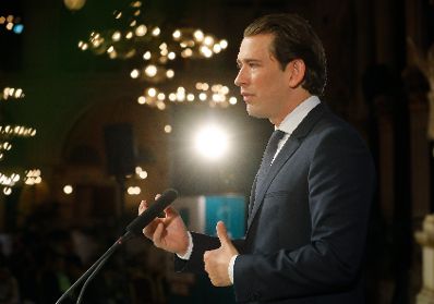 Am 13. Mai 2019 nahm Bundeskanzler Sebastian Kurz (im Bild) am European Newspaper Congress teil.