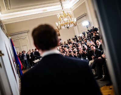 Am 18. Mai 2019 gab Bundeskanzler Sebastian Kurz eine Pressekonferenz zur aktuellen politischen Lage.