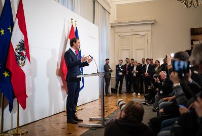 Am 18. Mai 2019 gab Bundeskanzler Sebastian Kurz eine Pressekonferenz zur aktuellen politischen Lage.