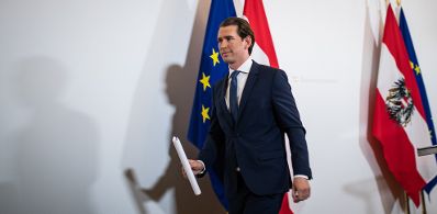 Am 18. Mai 2019 gab Bundeskanzler Sebastian Kurz eine Pressekonferenz zur aktuellen politischen Lage.