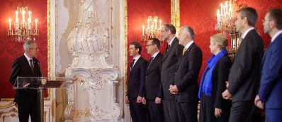 Am 18. Dezember 2017 wurde die neue Bundesregierung vom Bundespr&auml;sidenten in der Pr&auml;sidentschaftskanzlei angelobt.