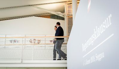 Am 4. J&auml;nner 2017 begann in Seggau die zweit&auml;gige Klausurtagung der Bundesregierung. Im Bild Bundeskanzler Sebastian Kurz (l.) und Vizekanzler Heinz-Christian Strache (r.).