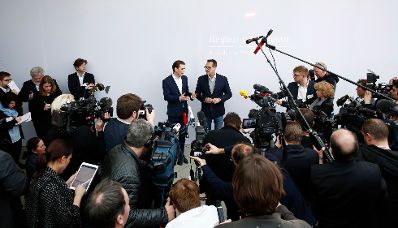Am 4. J&auml;nner 2017 begann in Seggau die zweit&auml;gige Klausurtagung der Bundesregierung. Im Bild Bundeskanzler Sebastian Kurz (l.) und Vizekanzler Heinz-Christian Strache (r.).