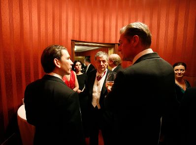 Am 8. Februar 2018 besuchte Bundeskanzler Sebastian Kurz (l.) den Wiener Opernball.