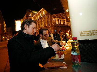 Am 8. Februar 2018 besuchte Bundeskanzler Sebastian Kurz (im Bild) den Wiener Opernball.