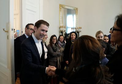 Am 1. M&auml;rz 2018 empfing Bundeskanzler Sebastian Kurz (im Bild) Familien zum Familienbonusevent.