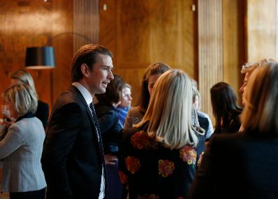 Am 12. M&auml;rz 2018 empfing Bundeskanzler Sebastian Kurz (im Bild) Frauen der Wirtschaft im Bundeskanzleramt.