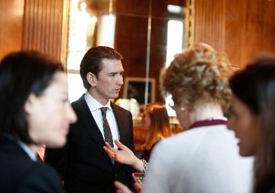Am 12. M&auml;rz 2018 empfing Bundeskanzler Sebastian Kurz (im Bild) Frauen der Wirtschaft im Bundeskanzleramt.