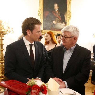 Am 14. Mai 2018 nahm Bundeskanzler Sebastian Kurz (l.) am R20 Austrian World Summit teil.