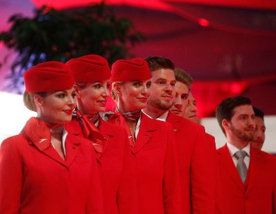 Am 15. Mai 2018 nahm Bundeskanzler Sebastian Kurz am Festakt &quot;60 Jahre Austrian Airlines&quot; teil.