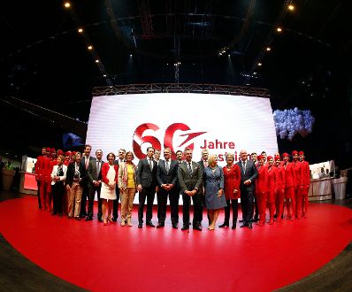 Am 15. Mai 2018 nahm Bundeskanzler Sebastian Kurz am Festakt &quot;60 Jahre Austrian Airlines&quot; teil.