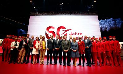 Am 15. Mai 2018 nahm Bundeskanzler Sebastian Kurz am Festakt &quot;60 Jahre Austrian Airlines&quot; teil.