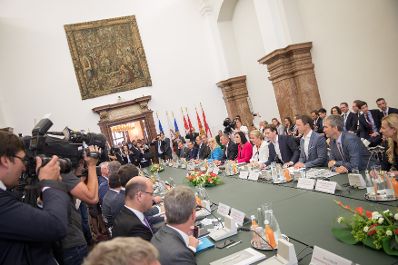 Am 20. Juni 2018 reiste Bundeskanzler Sebastian Kurz zum Ministerrat nach Linz.