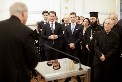 Am 4. Dezember 2018 empfingen Bundeskanzler Sebastian Kurz und Bundesminister Gernot Bl&uuml;mel Vertreter christlicher Religionen im Bundeskanzleramt.