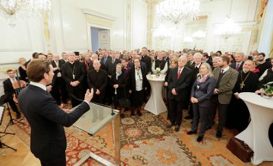 Am 4. Dezember 2018 empfingen Bundeskanzler Sebastian Kurz und Bundesminister Gernot Bl&uuml;mel Vertreter christlicher Religionen im Bundeskanzleramt.