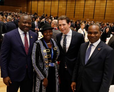 Am 18. Dezember 2018 nahm Bundeskanzler Sebastian Kurz (2.v.r.) am &quot;Hochrangigen Forum Afrika‑Europa&quot; teil.