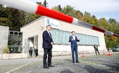 Am 9. Oktober 2020 traf Bundeskanzler Sebastian Kurz (r.) den Bayerischen Ministerpr&auml;sident Markus S&ouml;der (l.).
