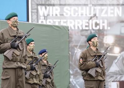 Am 26. Oktober 2020 hielt Bundeskanzler Sebastian Kurz im Rahmen der Angelobung der Rekrutinnen und Rekruten des &ouml;sterreichischen Bundesheeres auf dem Wiener Heldenplatz eine Rede zum &Ouml;sterreichischen Nationalfeiertag.