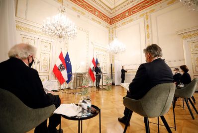 Am 9. November 2020 fand anl&auml;&szlig;lich der Novemberpogrome eine Gedenkveranstaltung im Bundeskanzleramt statt.