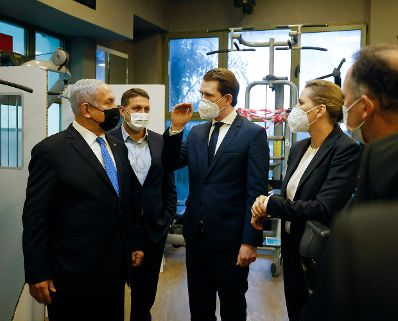 Am 4. M&auml;rz 2021 traf Bundeskanzler Sebastian Kurz im Rahmen seines Arbeitsbesuch in Israel den Premierminister Benjamin Netanjahu. Im Bild mit der d&auml;nischen Premierministerin Mette Frederiksen.