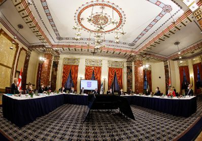 Am 4. M&auml;rz 2021 traf Bundeskanzler Sebastian Kurz im Rahmen seines Arbeitsbesuch in Israel den Premierminister von Israel Benjamin Netanjahu. Im Bild mit der d&auml;nischen Premierministerin Mette Frederiksen.